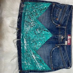 HOT 🔥🔥Custom Denim Skirt US size 2🔥🔥 HOT